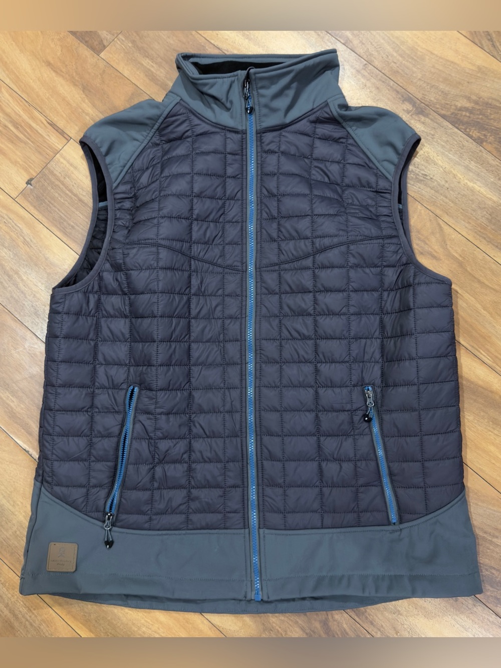 Little Donkey Andy Men's Lightweight Puffer Vest Outdoor Hiking Running Grey XL